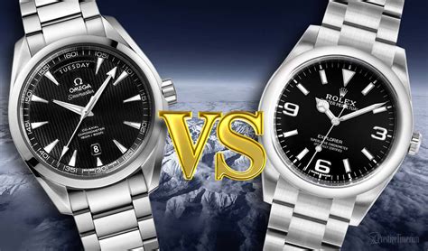 rolex explorer vs omega